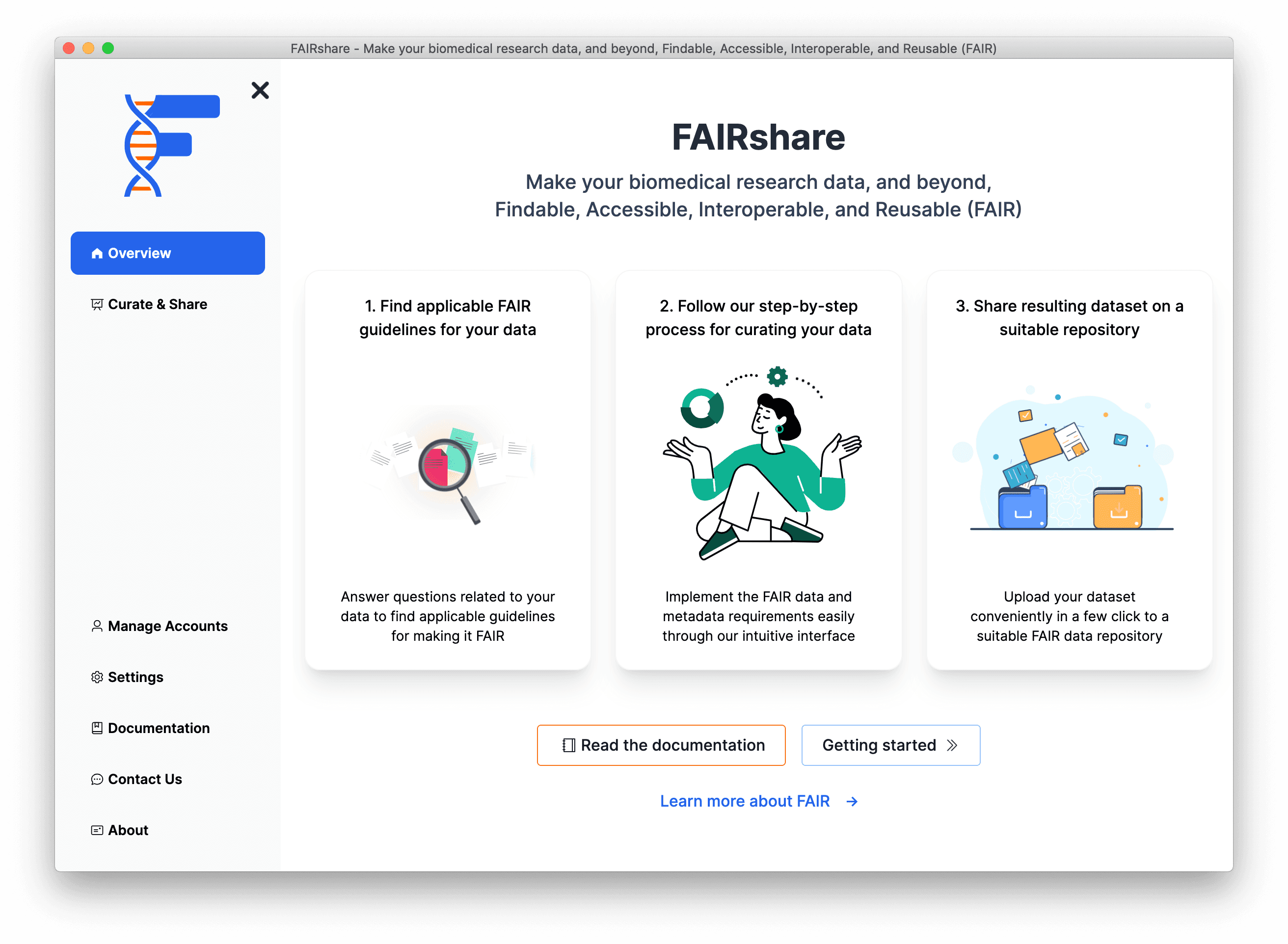 FAIRshare macOS screenshot
